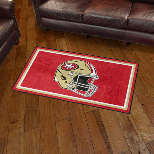 NFL San Francisco 49ers Football Rounded Mat Rug