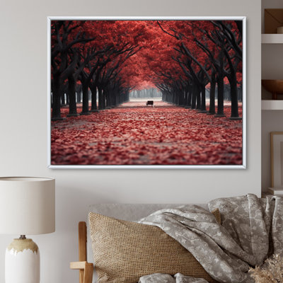 " Red And Gray Tree Solitude III "