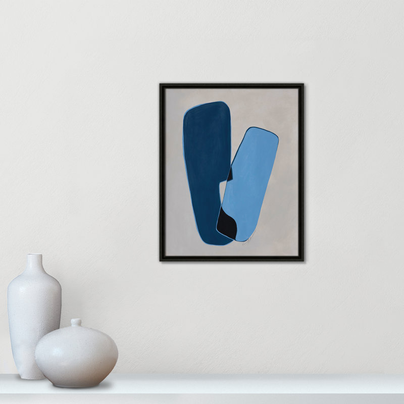 In Unity II by Filippo Ioco For Casa Fine Arts, 21.5" H x 17.5" W x 2" D, Espresso Framed