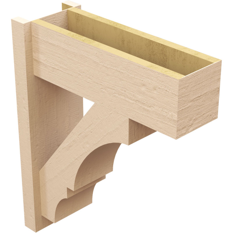 Timberhane cèdre brut en simili bois Balboa Blocker, l 8 po x P 22 po x H 26 po, brun clair apprêté