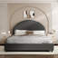 Ensemble de chambre à coucher 3 pièces, avec cadre de lit plateforme tapissier Boucle et base de bois ouverte-858483997-858483995