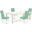 Ensemble de table de salle à manger 5 pièces comprenant une table de cuisine rectangulaire avec rallonge papillon et 4 chaises de salle à manger Parson-1373620570-1373620571-1418294753