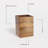 Solid Wood Open Waste Basket - 2 Gallons