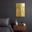 «Cascading Branches II Calm» par Katrina Pete, art mural en métal doré, 12 po x 16 po-1599170407