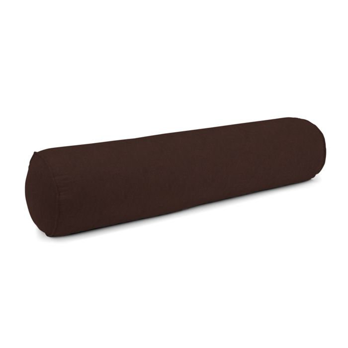 Feather Reversible Throw Pillow, 8" x 24", Chocolate