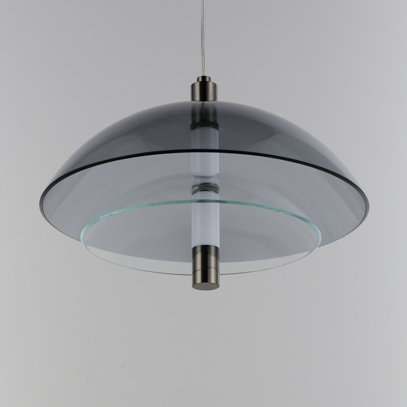 Arya 2 - Light LED Pendant, Black Chrome, Emerald Green/Clear