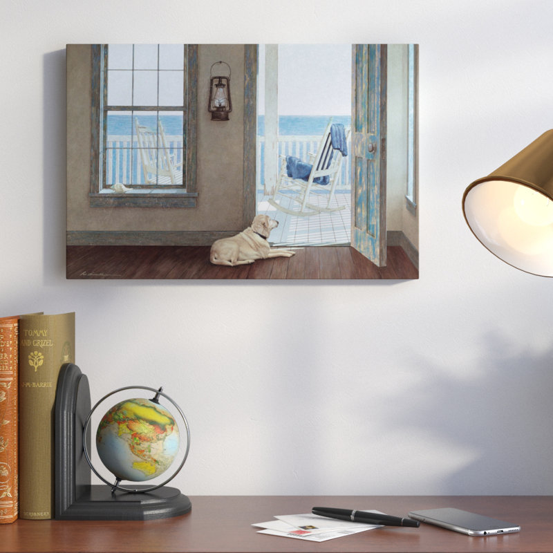 « the rocking chai », reproduction d’art sur toile tendue, H 26 po x l 40 po x P 1,5 po