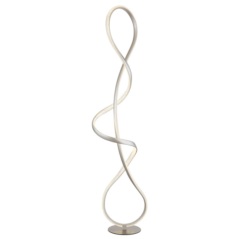 133cm Matte LED Novelty Floor Lamp, Silver