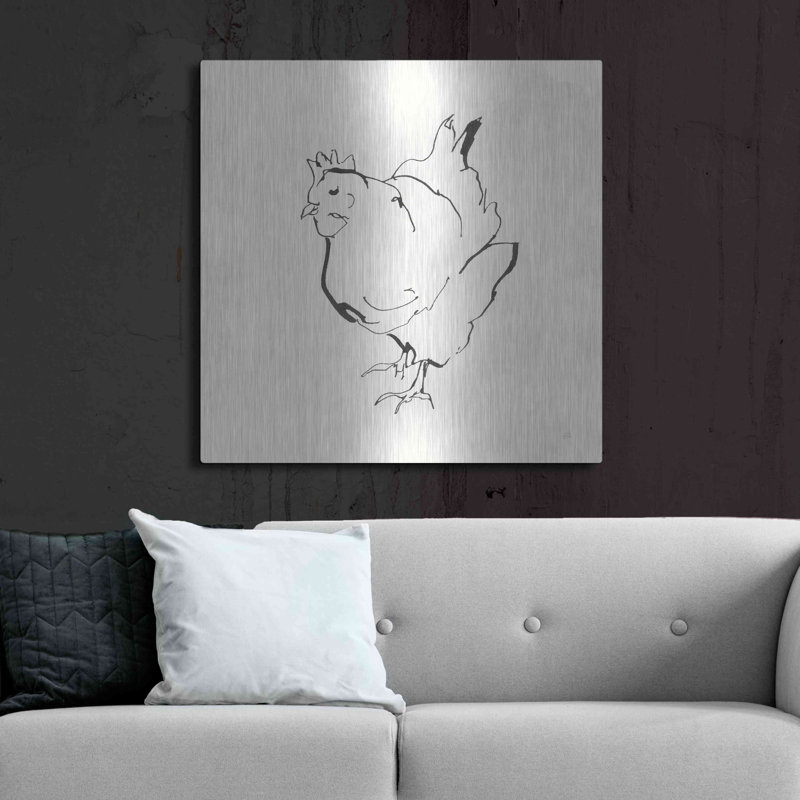 «Line Chicken II» par Chris Paschke, H 36 po x l 36 po