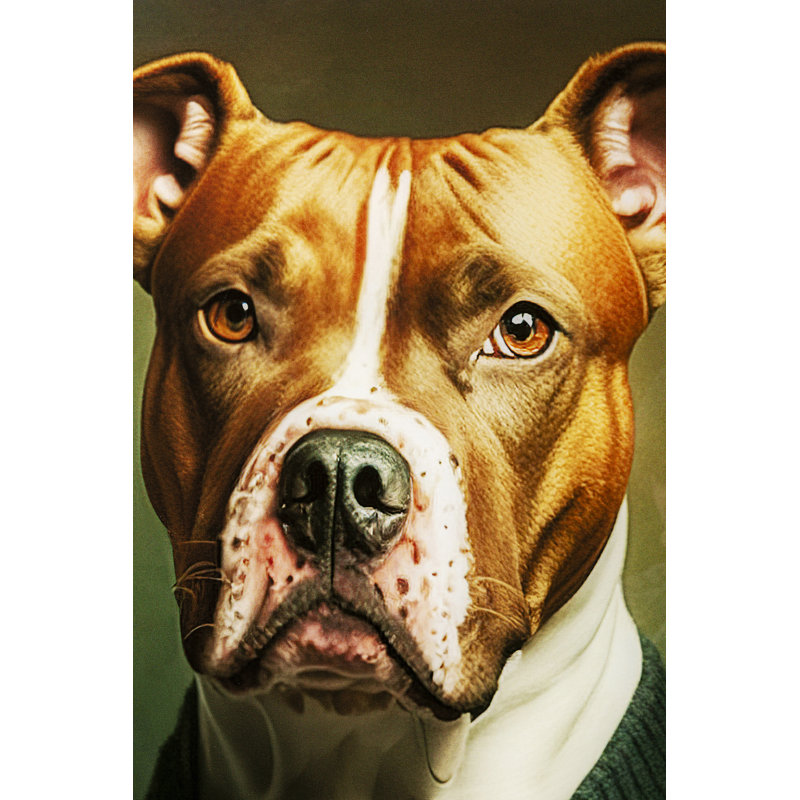 Dog Family Photographic Art Print on Glass