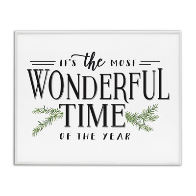 'Most Wonderful Time' Textual Art
