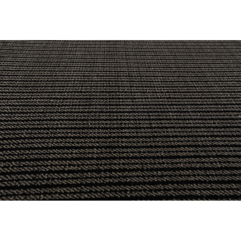 Tapis noir / gris en laine 7 pi 9 po x 10 pi 10 po Lashenna