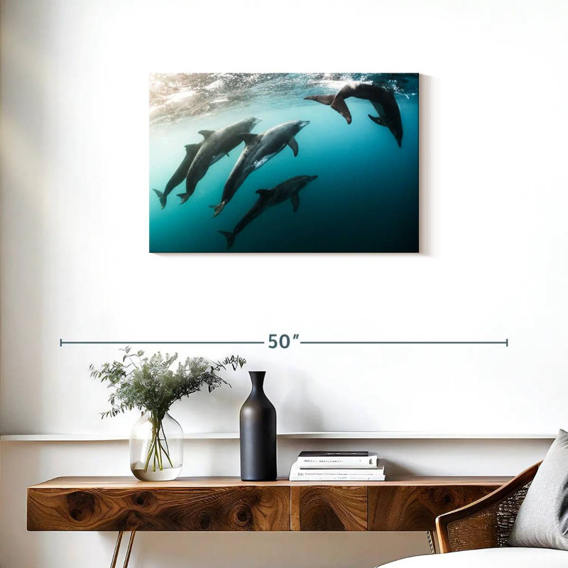 Brampt Dolphin Playmates, 20" H x 30" W