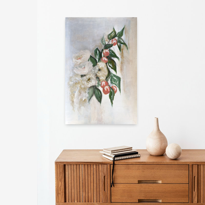 Art contemporain, art romantique moderne abstrait, H 24 po x l 16 po