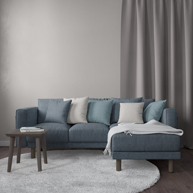 Tissu en chenille Abbeyshea Hawthorne par The Yard, bleu