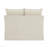 Beige Linen Sofa W/2 Pillows