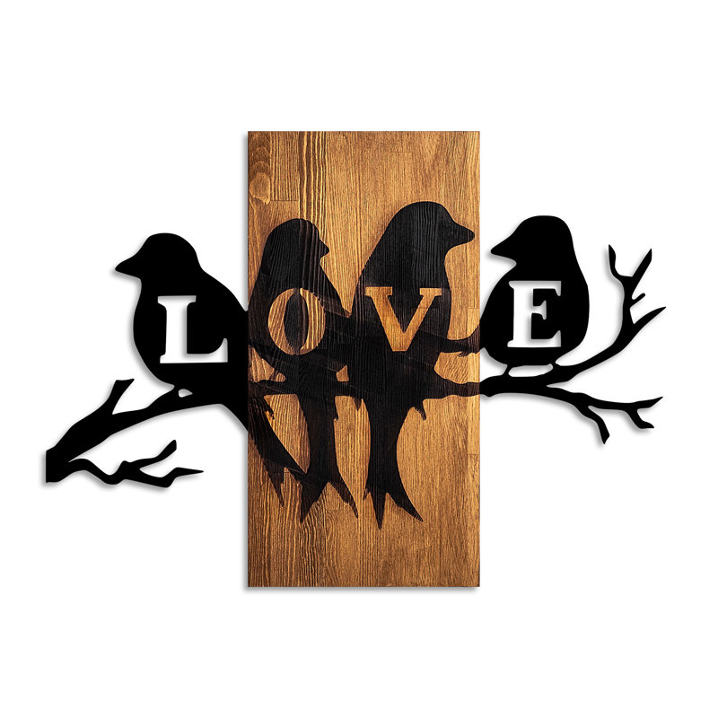 Handmade Wall Decor on Solid Wood