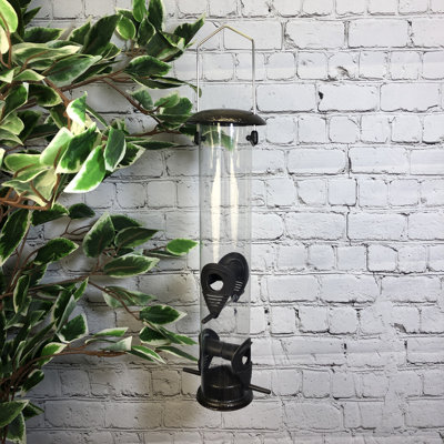 Elysee Metal Hanging Tube Bird Feeder