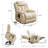 Saidee Faux Leather Dual Motor Power Lift Recliner with Heat and Massage -976629478