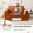 Boneless Cloud Compression Convertible Floor Sofa Bed, High-Density Sponge & Corduroy Fabric Futon Loveseat-1290771574-1288334710