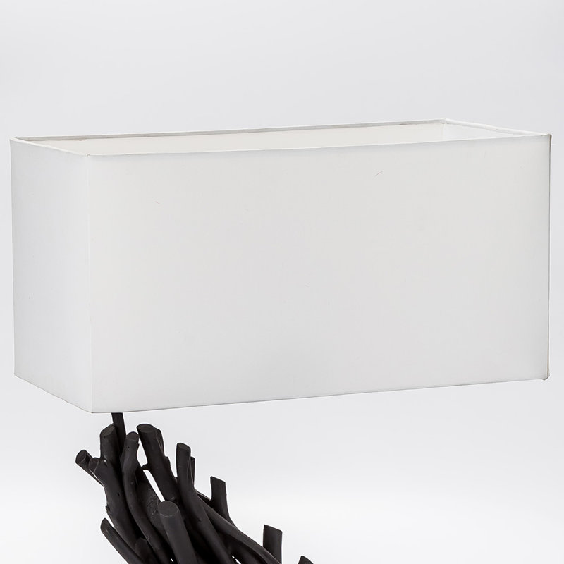 Lampe de table noire de fantaisie 18,9" Ismene