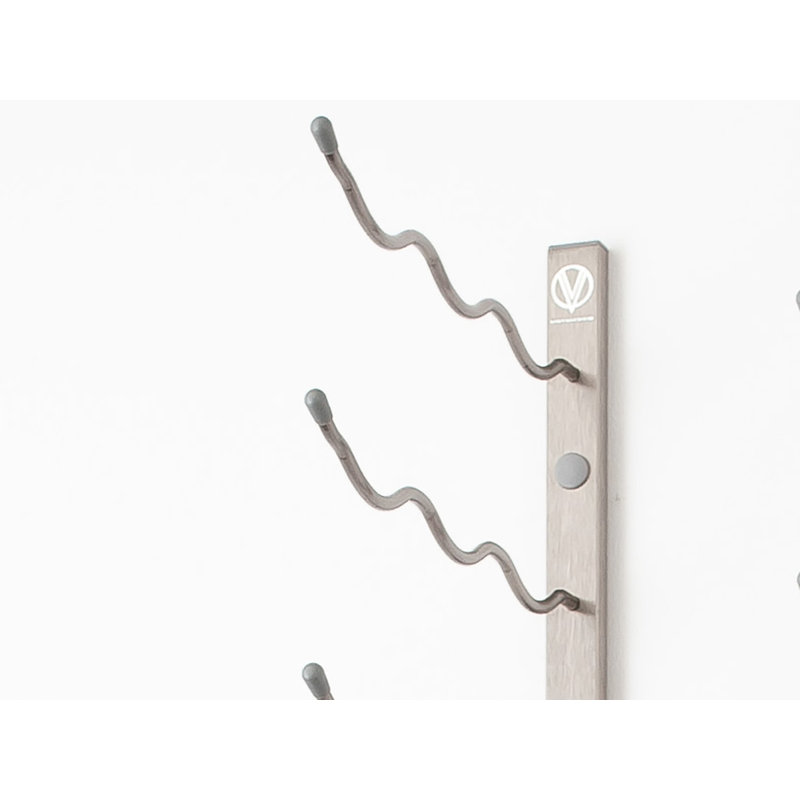 54 Bottle Wall Mounted Wine Bottle Rack, Brushed Nickel