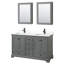 Ensemble de meuble-lavabo double 60 po avec comptoir en quartz Deborah-98141657-98141658-98163256
