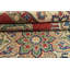 Tapis oriental rouge en laine noué à la main Nabeel
