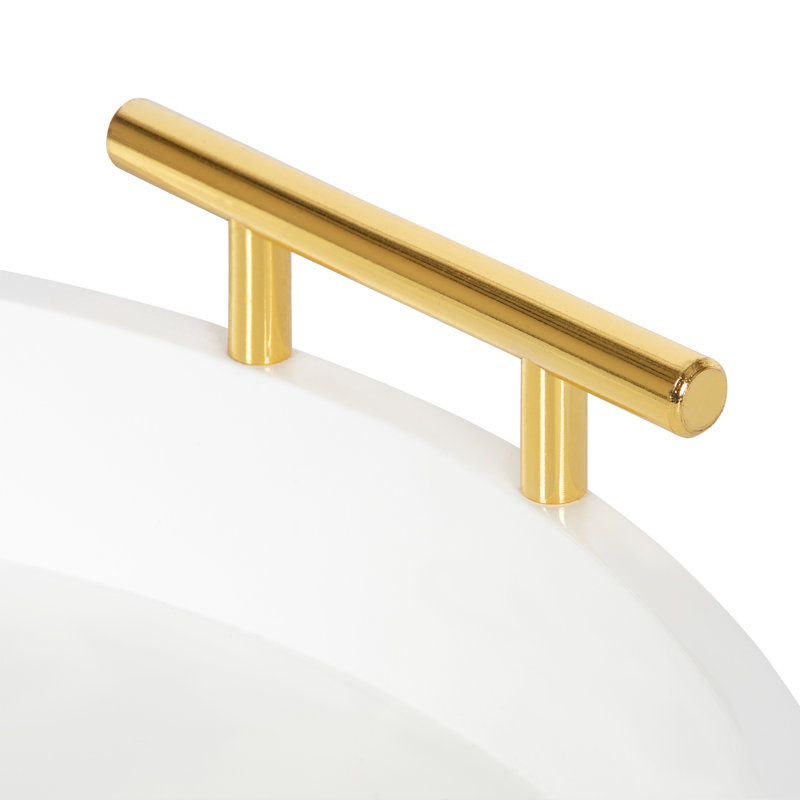 Plateau Norvan, Diamètre de 15,5 po, Blanc/doré