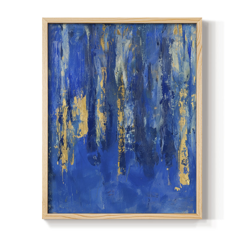 Reproduction encadrée ABSTRACT Series XI - bois massif, Naturel, H 30 po x l 24 po