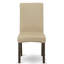Ensemble de table de salle à manger 9 pièces comprenant une table de cuisine rectangulaire avec piédestal et 8 chaises de salle à manger Parson en tissu brun, cappuccino de 42 po x 72 po-77841333-77841353