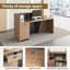 Bureau de réception élégant et moderne avec serrure numérique et gestion efficace des câbles pour les espaces professionnels-37538784-37538790