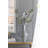 D7.7X13.8"H Geometric Design Smoke Luster Blue And Clear Accent Vase