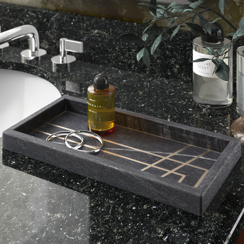 Pavlova Marble Bathroom Tray