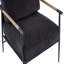 Chaise longue de loisirs en velours noir