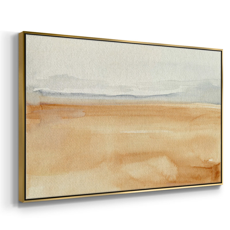 Ash Blue Horizon I, reproduction d'art sur toile, H 27 po x l 41 po x P 2 po, Or