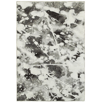 Tapis gris anthracite / blanc Knox