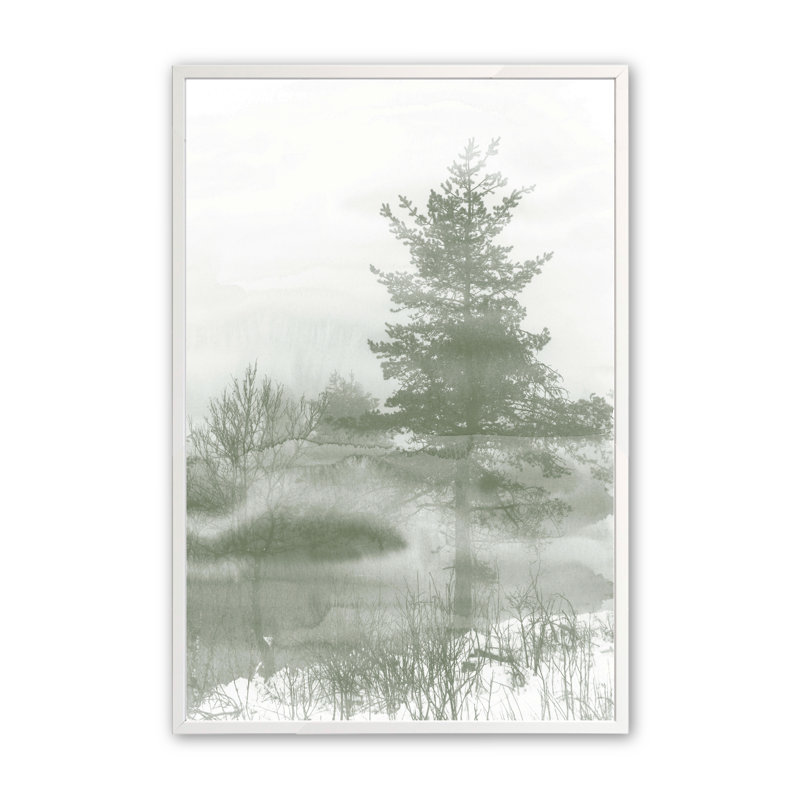 Le murmure de l'hiver enchanté III, H 37,5 po x l 25,5 po x P 1 po, Blanc opaque