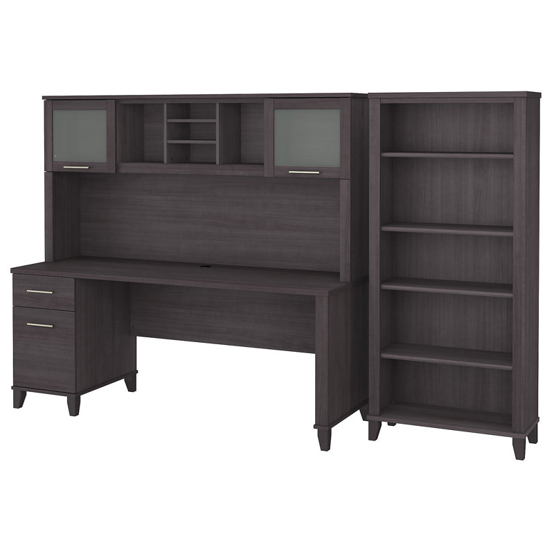 Ovia Computer Desk, Storm Gray
