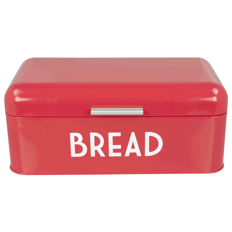 Boîte à pain en métal, Rouge