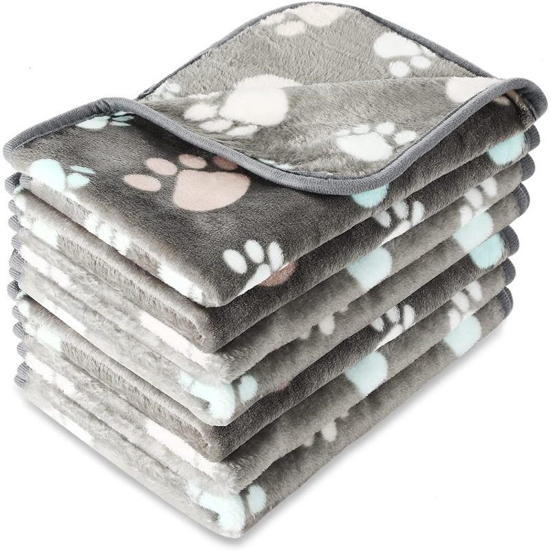 Velours imprimé animal, Gris, L 30 po x l 20,5 po