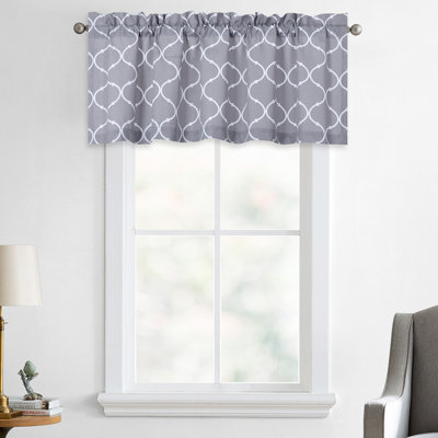 Kacey Cotton Blend Geometric Window Valance