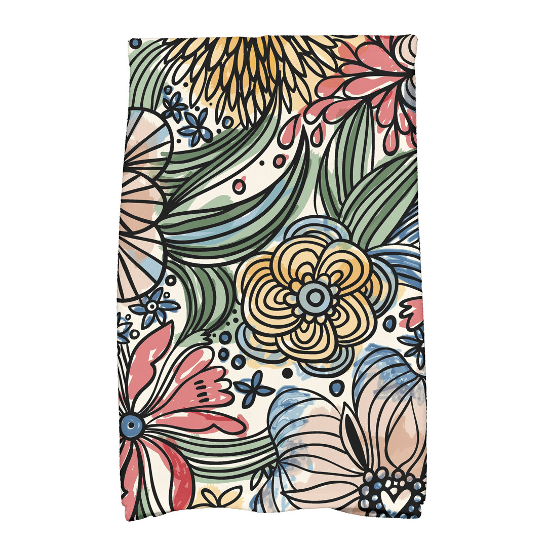 Flower Tea Towel Bay Isle Home™ 