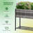 Raised Garden Bed, Elevated Planter Box with Rattan Wicker Look, Tool Storage Shelf, Portable Design for Herbs, Vegetables, Flowers-678027085