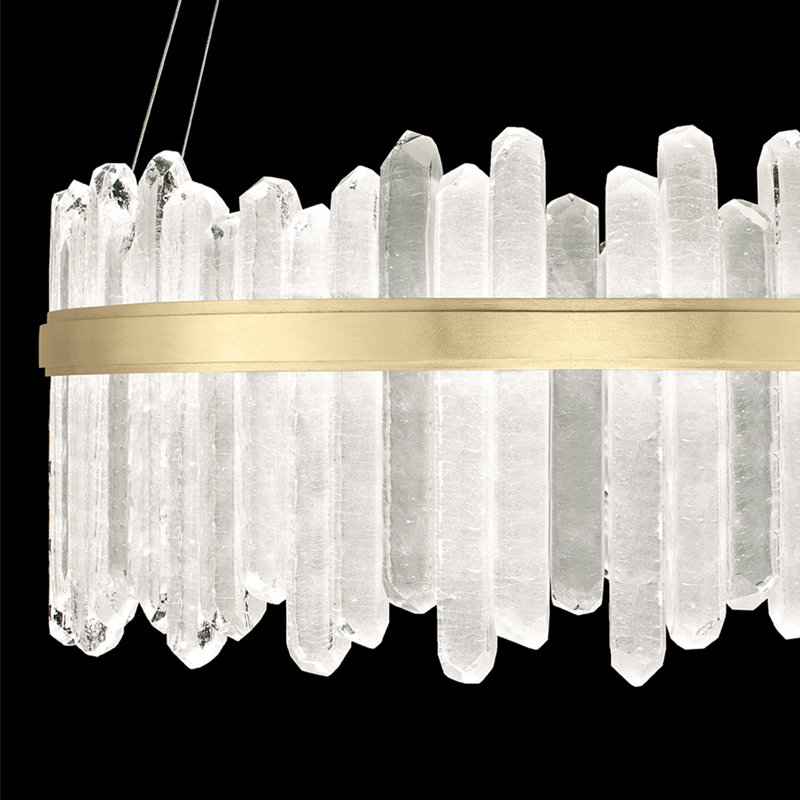 Lustre rond 41 po Lior, 3000, Or