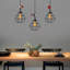 Luminaire suspendu géométrique à 3 lumières pour îlot de cuisine Frye