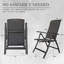 Ensemble de 2 chaises de patio pliantes