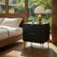 Table de chevet en noir-1894853314