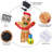 8.4FT Inflatable Gingerbread Man with LED Lights