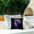 Vivid Nebula Galaxy Printed Outdoor Throw Pillow Design by Wild Apple Portfolio
